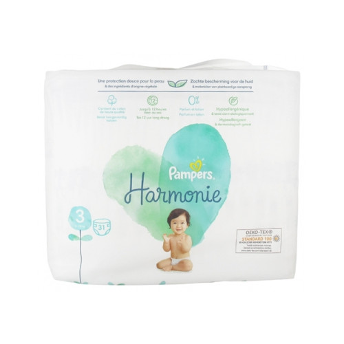 PAMPERS Harmonie 31 Couches Taille 3 (6-10 kg)-17926