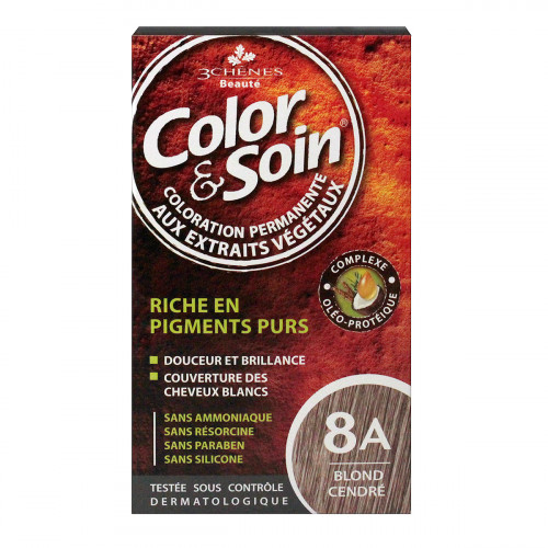 LES 3 CHENES Color & Soin coloration permanente 8A blond cendré-17983 LES 3 CHENES Color & Soin coloration permanente 8A blond cendré-17983