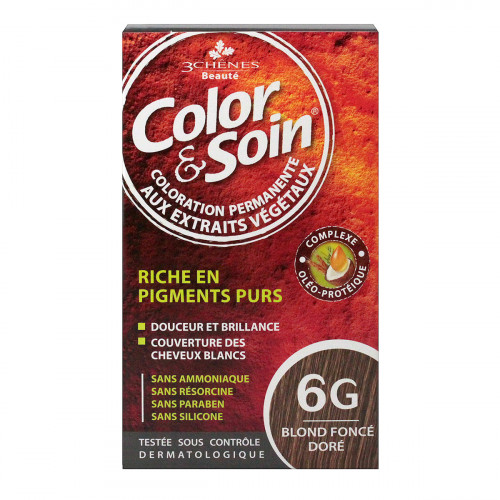 LES 3 CHENES Color & Soin coloration permanente 6G blond foncé doré-17990