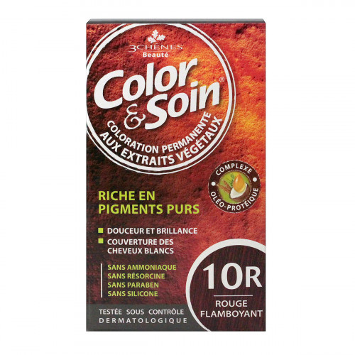 LES 3 CHENES Color & Soin coloration permanente 10R rouge flamboyant-17992