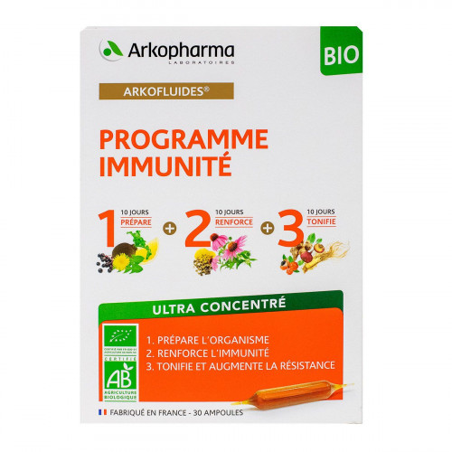 ARKOPHARMA Arkofluides programme immunité bio 30 ampoules-17995