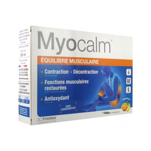 LES 3 CHENES Myocalm Équilibre Musculaire 20 Ampoules-18004