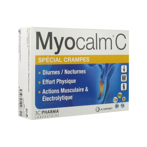 LES 3 CHENES Myocalm C Spécial Crampes 30 Comprimés-18014