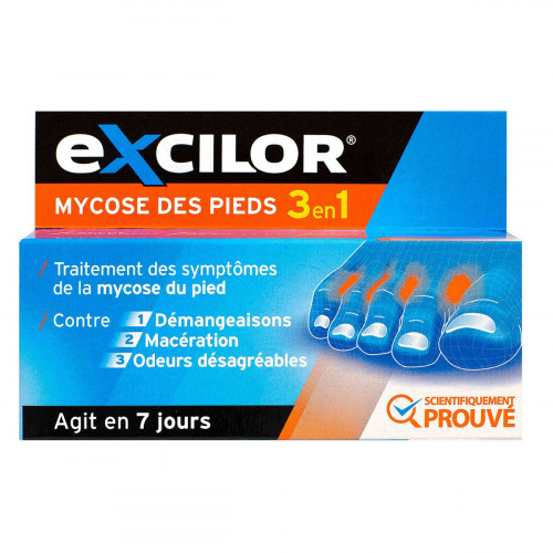 EXCILOR Excilor mycose des pieds 3en1 15ml-18031 EXCILOR Excilor mycose des pieds 3en1 15ml-18031
