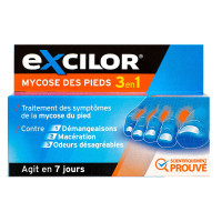 EXCILOR Excilor mycose des pieds 3en1 15ml-18031