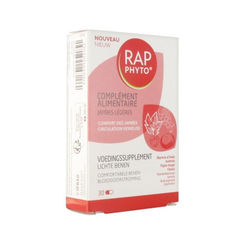 RAP PHYTO Phyto Complément Alimentaire Jambes Légères 30 Gélules-18034 RAP PHYTO Phyto Complément Alimentaire Jambes Légères 30 Gélules-18034
