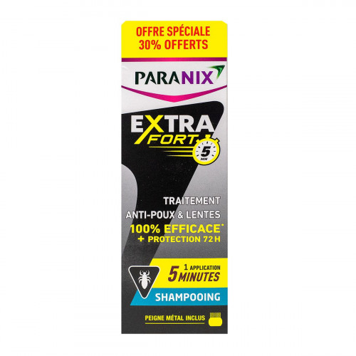 PARANIX Extra Fort shampooing anti-poux et lentes +30% 300ml-18036