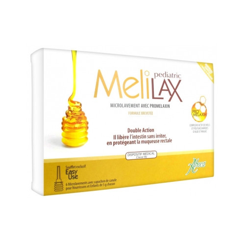 ABOCA Melilax Pediatric 6 Microlavements pour Nourrissons et Enfants-18065