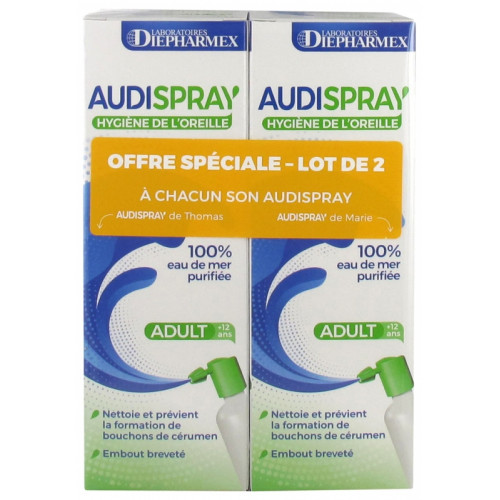 Audispray spray auriculaire adulte - Nettoyage oreille - Cérumen