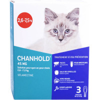 CLEMENT THEKAN CHANHOLD 45MG CHAT 2.6-7.5KG 3 PIPETTES 0.75ML-18090