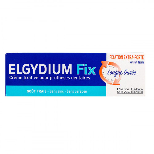 ELGYDIUM Fix crème fixative pour prothèse dentaire extra forte 45g-18105 ELGYDIUM Fix crème fixative pour prothèse dentaire extra forte 45g-18105