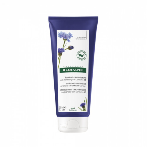 KLORANE Après Shampoing déjaunissant à la Centaurée Bio 200 ml-18154 KLORANE Après Shampoing déjaunissant à la Centaurée Bio 200 ml-18154