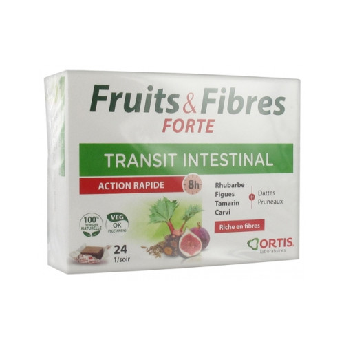 ORTIS Fruits & Fibres Forte Transit Intestinal 24 Cubes-18199