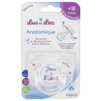 Luc et Léa Sucette Silicone 18 Mois+ Apaisante 1 Unité