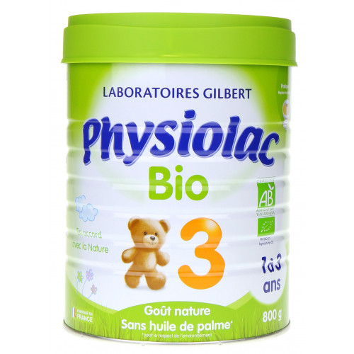 Physiolac Lait Bio Croissance 800g - Nutrition Infantile