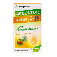 ARKOPHARMA Arkovital Vitamines C + D3 immunité et vitalité 20 comprimés-18374
