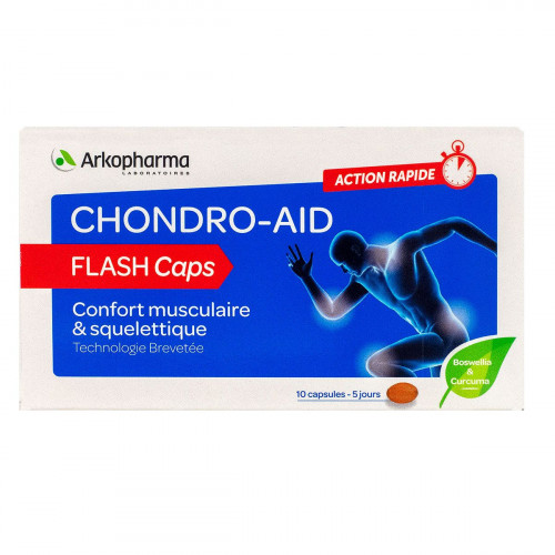 ARKOPHARMA Chondro Aid Flash Caps confort musculaire 10 capsules-18376 ARKOPHARMA Chondro Aid Flash Caps confort musculaire 10 capsules-18376