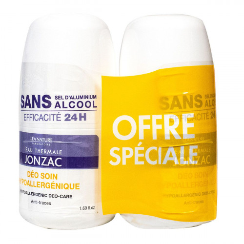 JONZAC Déo soin hypoallergénique 2x50ml-18421