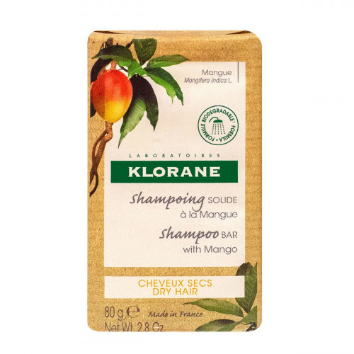 KLORANE Shampooing solide mangue 80g-18424 KLORANE Shampooing solide mangue 80g-18424