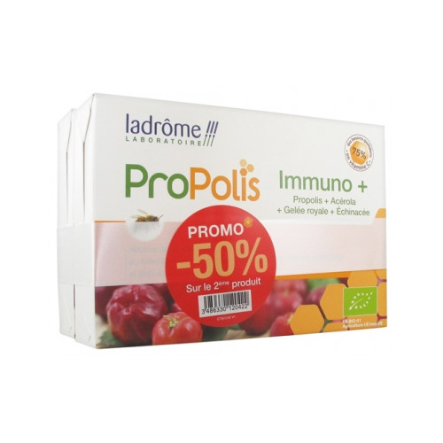 LADROME Propolis Immuno+ Bio Lot de 2 x 20 Ampoules-18426