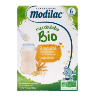 MODILAC Mes céréales bio dès 6 mois biscuité 250g-18429