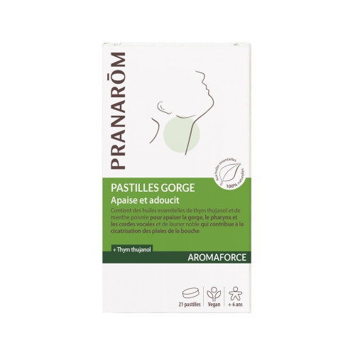 PRANAROM Aromaforce Pastilles Gorge 21 Pastilles-18450