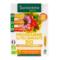 SANTAROME Programme ultra immunité bio 30 ampoules-18460