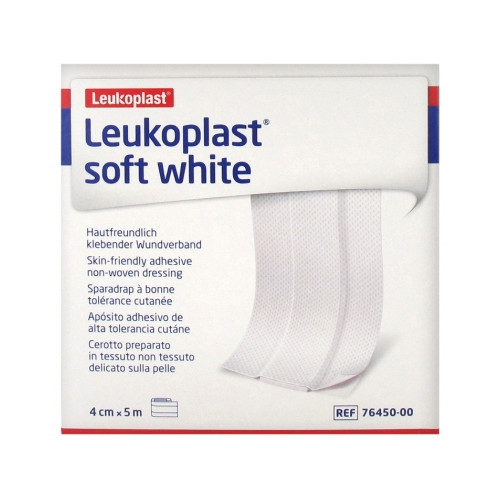 Leukoplast Soft White Sparadrap à Bonne Tolérance Cutanée 4 cm x 5 m-18474