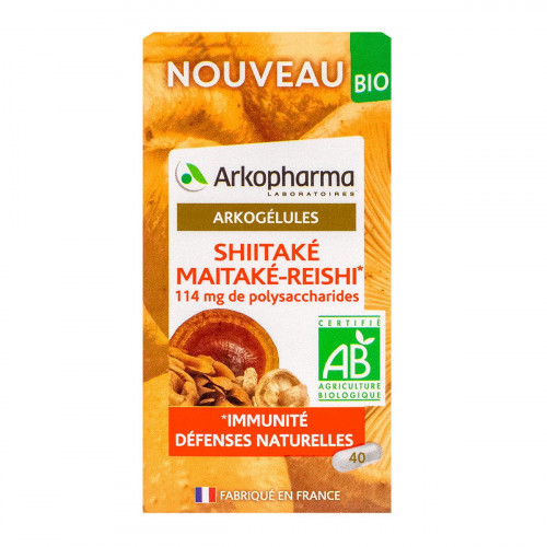ARKOPHARMA Arkogélules Shiitaké Maitaké-Reishi bio 40 gélules-18488 ARKOPHARMA Arkogélules Shiitaké Maitaké-Reishi bio 40 gélules-18488