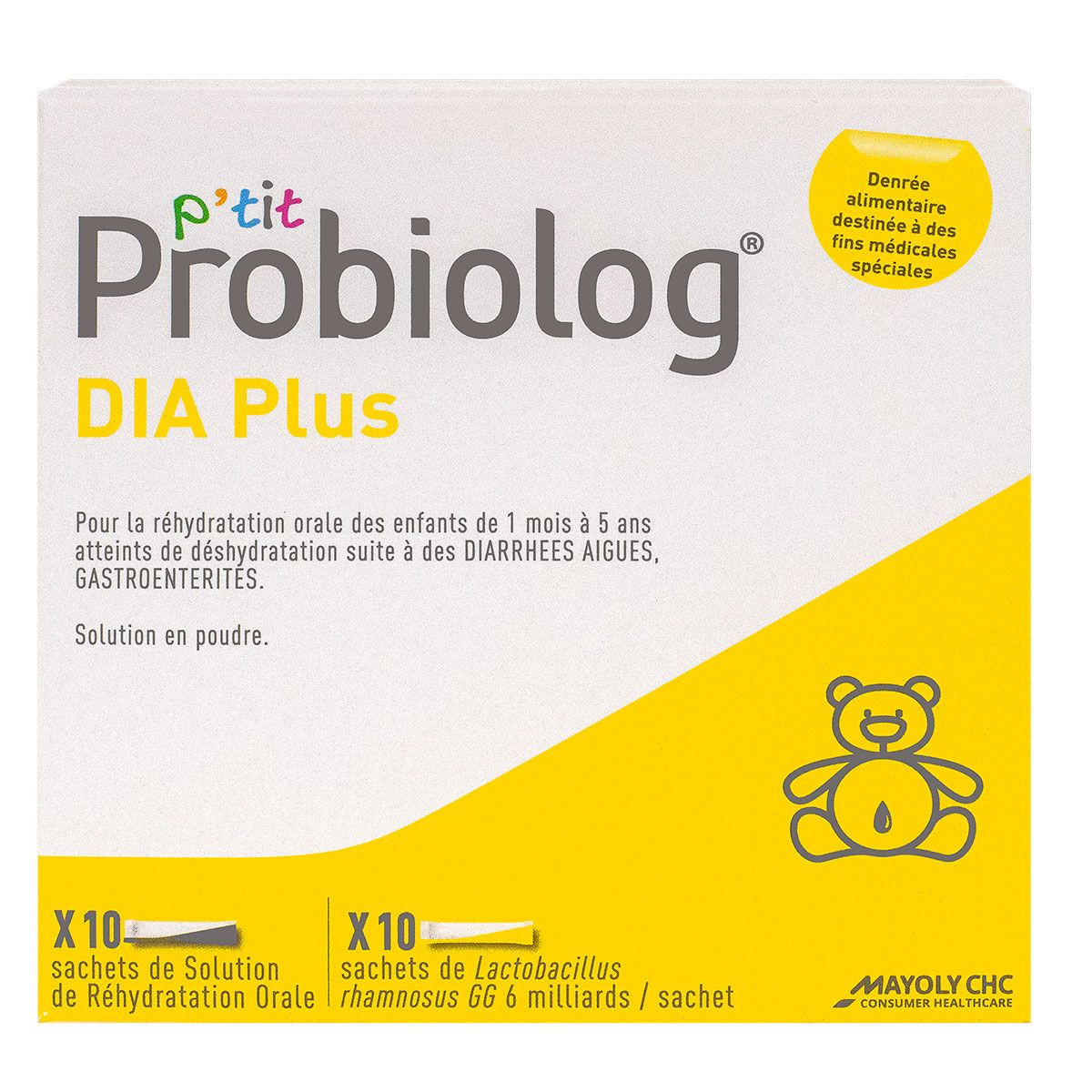 MAYOLY Probiolog DIA Plus 20 Sticks - Soulage diarrhée enfant - Pharma360