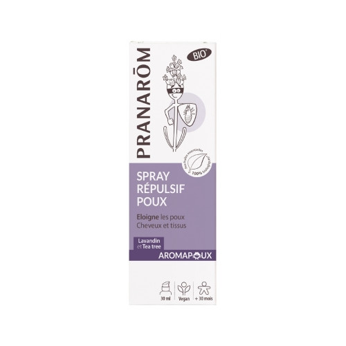 PRANAROM Aromapoux Spray Répulsif Poux Bio 30 ml-18500 PRANAROM Aromapoux Spray Répulsif Poux Bio 30 ml-18500