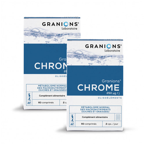 GRANIONS Chrome 250µg 2x60 Comprimes Granions-18513 GRANIONS Chrome 250µg 2x60 Comprimes Granions-18513