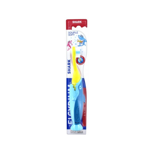 ELGYDIUM Shark Brosse à Dents 2-6 Ans Souple-18619 ELGYDIUM Shark Brosse à Dents 2-6 Ans Souple-18619