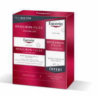 EUCERIN Kit Routine Soin de Jour Peau Sèche & Contour des Yeux VOLUME-LIFT anti-âge 50 + 15ml Hyaluron-Filler-18621