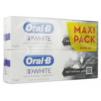 ORAL B 3D White Whitening Therapy Nettoyage Intense Charbon Lot de 2 x 75 ml-18648