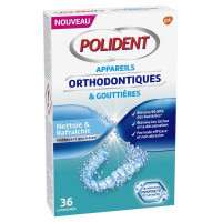 POLIDENT Nettoyant Appareils Orthodontiques & Gouttières 36 Comprimés-18671