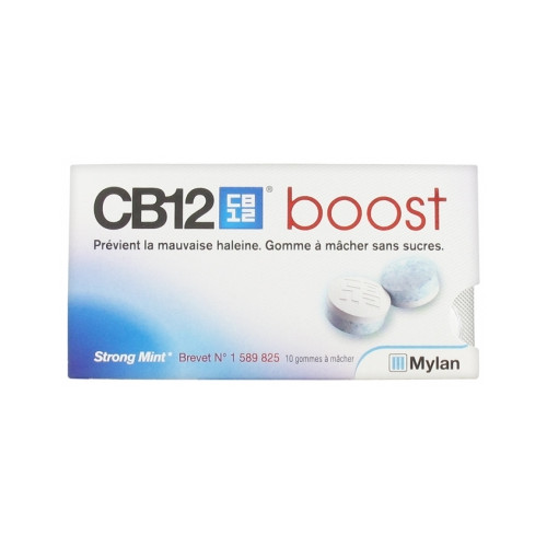 MYLAN Boost Strong Mint 10 Gommes à Mâcher-18676 MYLAN Boost Strong Mint 10 Gommes à Mâcher-18676