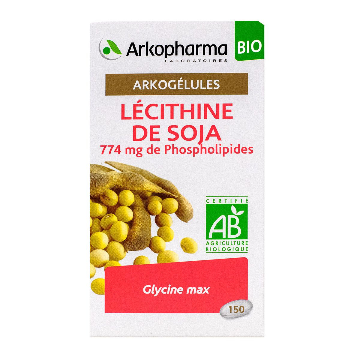 Arkopharma Arkogélules Lécithine Soja Bio 15 Gélules - Equilibre  Cholestérol - Pharma360