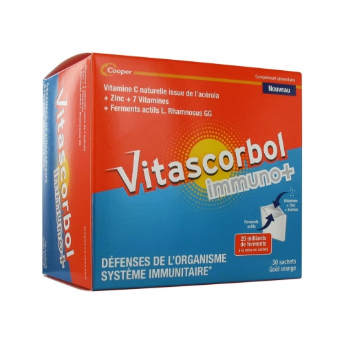 COOPER Vitascorbol Immuno+ 30 Sachets-18721 COOPER Vitascorbol Immuno+ 30 Sachets-18721