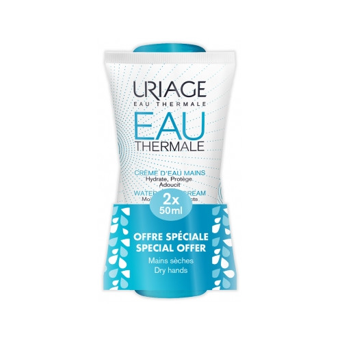 URIAGE Crème d'Eau Mains Lot de 2 x 50 ml-18783 URIAGE Crème d'Eau Mains Lot de 2 x 50 ml-18783