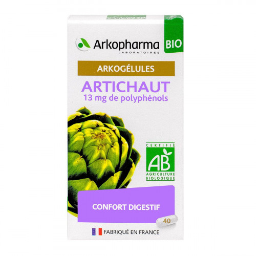 ARKOPHARMA Arkogélules artichaut 13mg polyphénols bio 40 gélules-18906