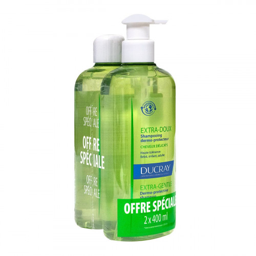 DUCRAY Shampooing extra-doux dermo-protecteur 2x400ml-18938 DUCRAY Shampooing extra-doux dermo-protecteur 2x400ml-18938