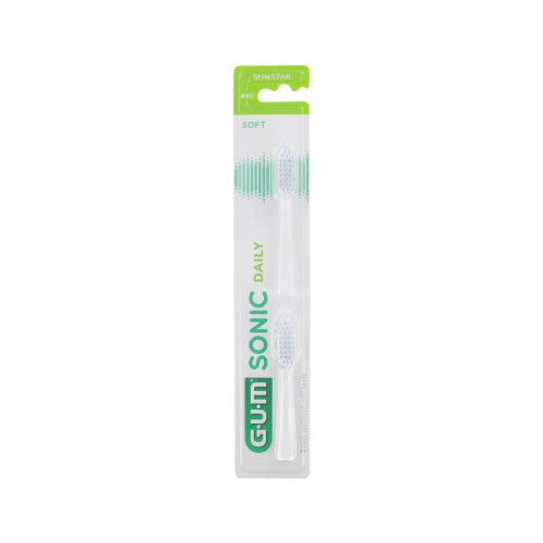 GUM Sonic Daily 2 Têtes de Brosse Souple 4110-18958 GUM Sonic Daily 2 Têtes de Brosse Souple 4110-18958