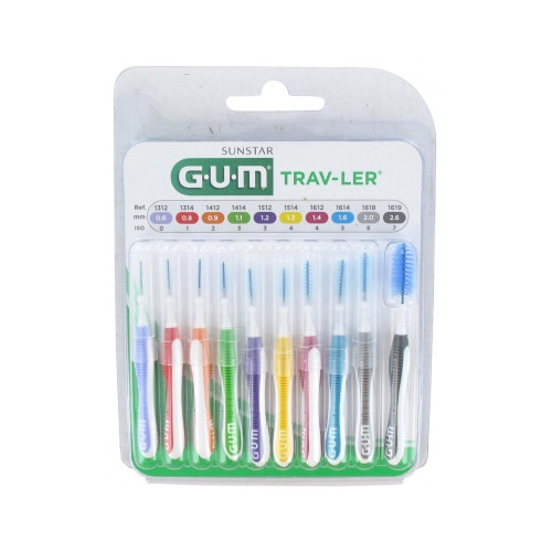 GUM Trav-Ler Brossettes Interdentaires 1 Boite - Pharma360, Santé