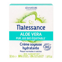 NATESSANCE Crème soyeuse hydratante Aloé vera 50ml-18972