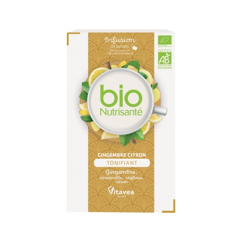 NUTRISANTE Infusion Bio Tonifiant 20 Sachets-18978 NUTRISANTE Infusion Bio Tonifiant 20 Sachets-18978
