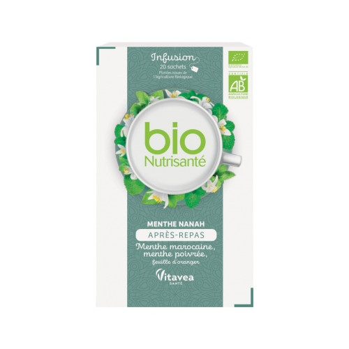 NUTRISANTE Infusion Bio Après-Repas 20 Sachets-18979 NUTRISANTE Infusion Bio Après-Repas 20 Sachets-18979