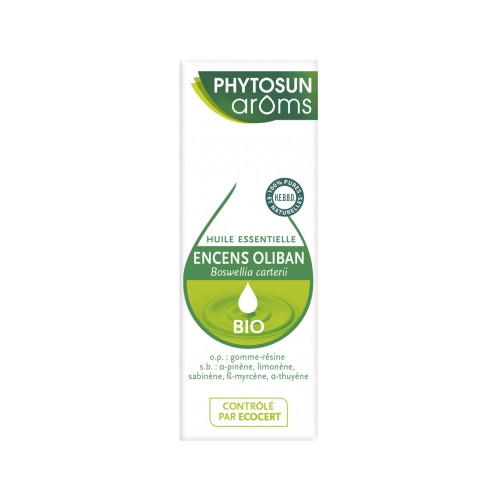 PHYTOSUN AROMS Encens Oliban (Boswellia carterii) Bio 5 ml-18990 PHYTOSUN AROMS Encens Oliban (Boswellia carterii) Bio 5 ml-18990