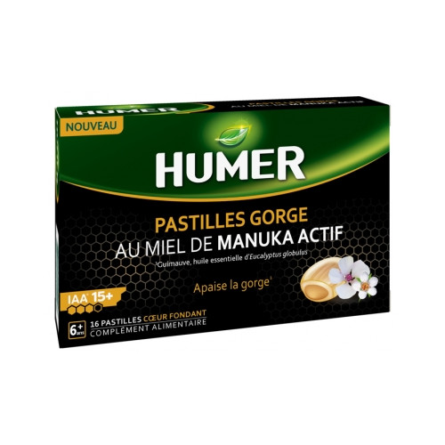 URGO Humer Pastilles Gorge Miel Manuka 16pcs - Apaise Gorge