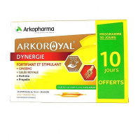 ARKOPHARMA Arkoroyal Dynergie Fortifiant&Stimulant 30 ampoules dont 10 OFFERTES-19043